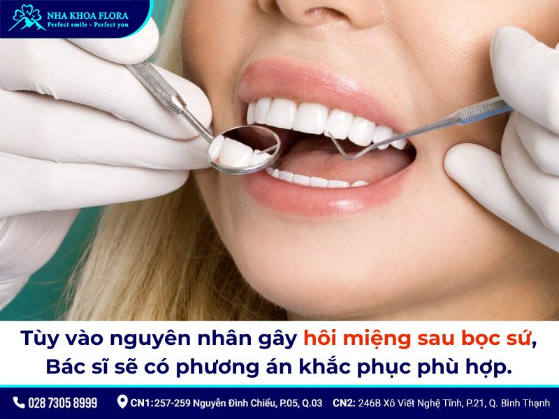 bọc răng sứ có bị hôi miệng không