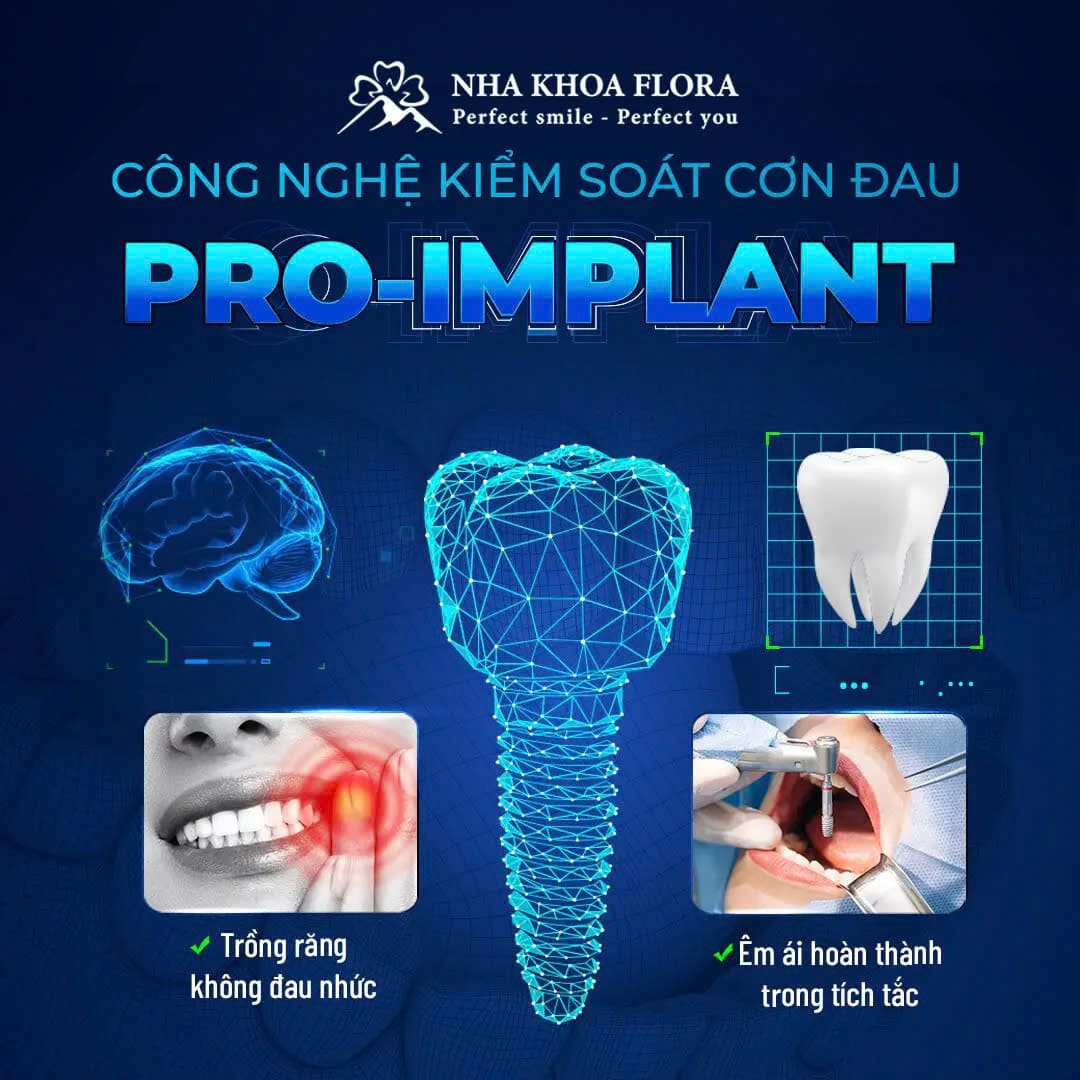 công nghệ pro-implant của nha khoa flora