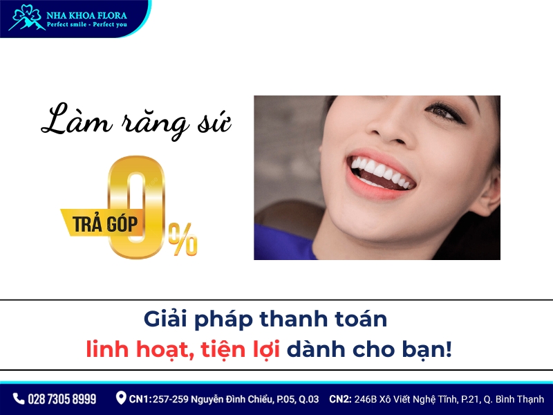 làm răng sứ trả góp