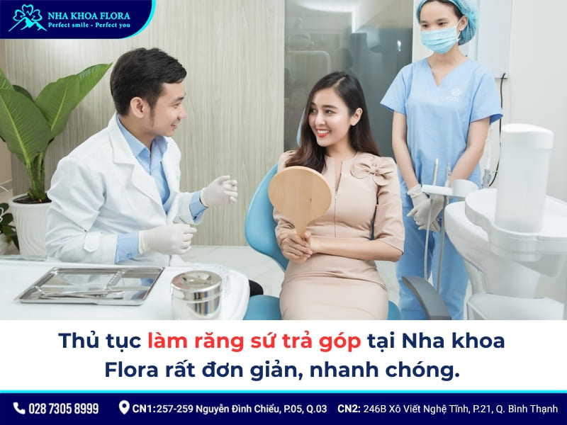 làm răng sứ trả góp