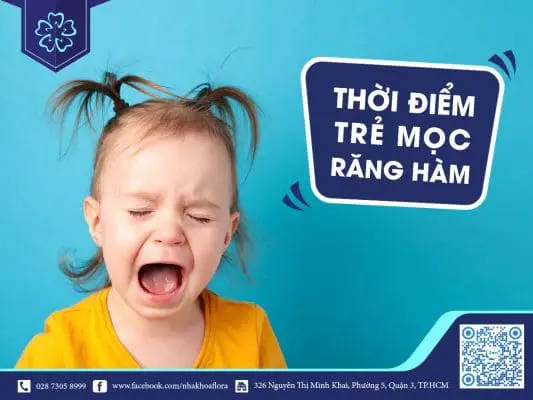 THỜI ĐIỂM BÉ MỌC RĂNG HÀM 1