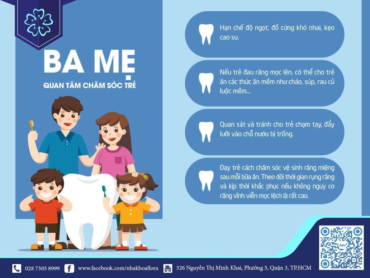 Lời khuyên từ nha sĩ cho trẻ thay răng