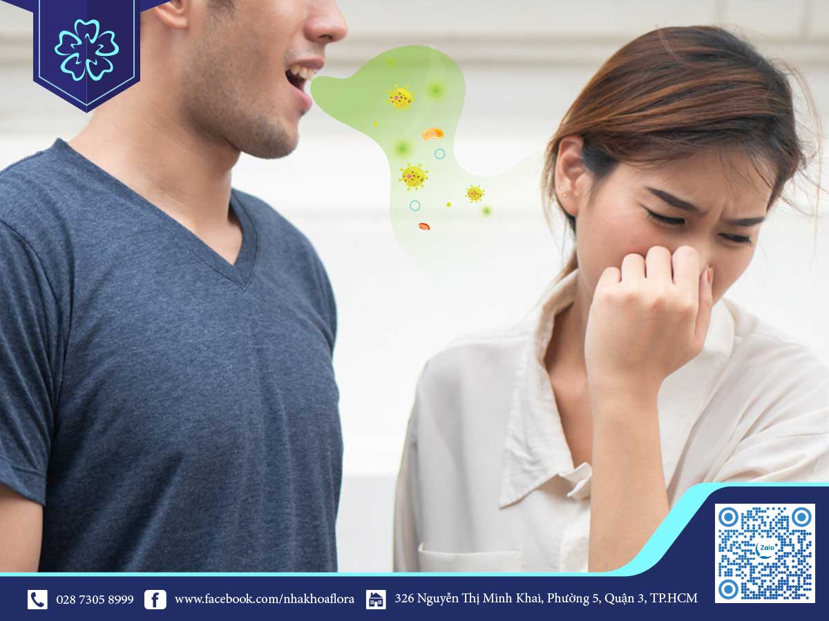 Porcelain teeth can cause bad breath