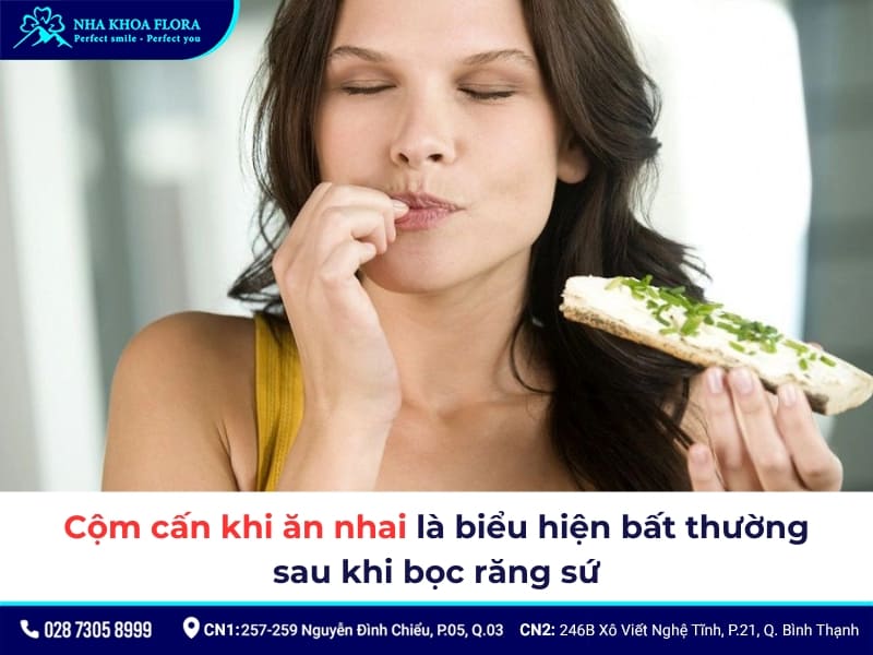biểu hiện sau khi bọc răng sứ