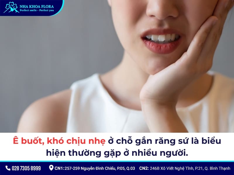 biểu hiện sau khi bọc răng sứ