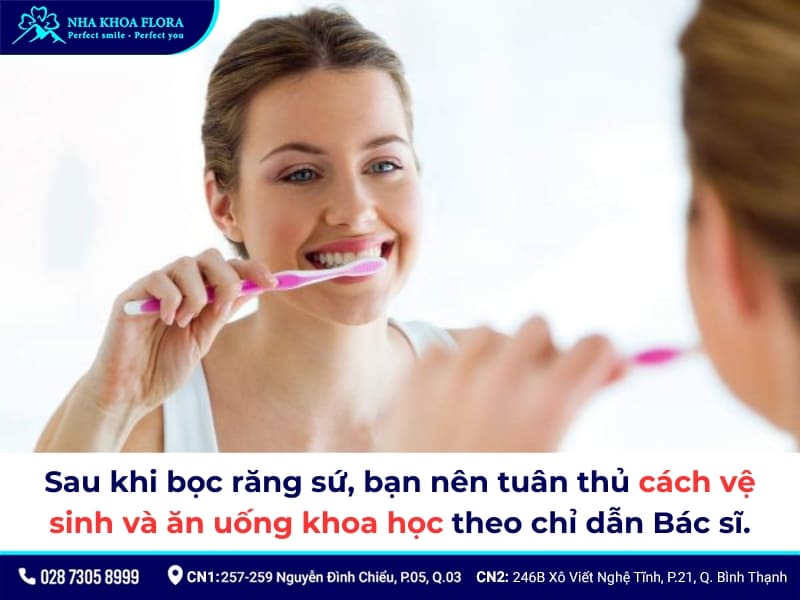 biểu hiện sau khi bọc răng sứ