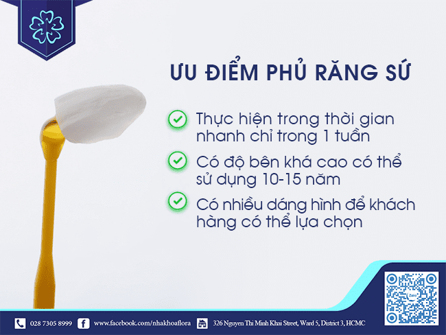 ưu điểm phủ răng sứ