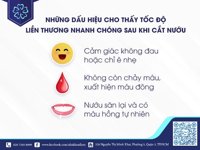 dấu hiệu mau lành thương cười hở lợi