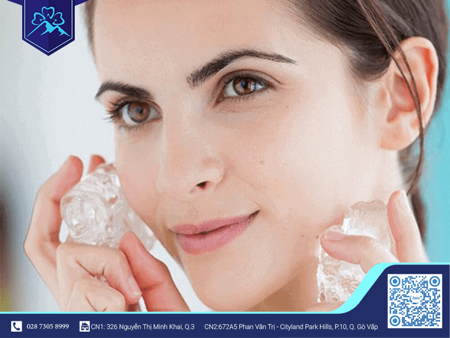 Chườm đá giảm đau nhức răng