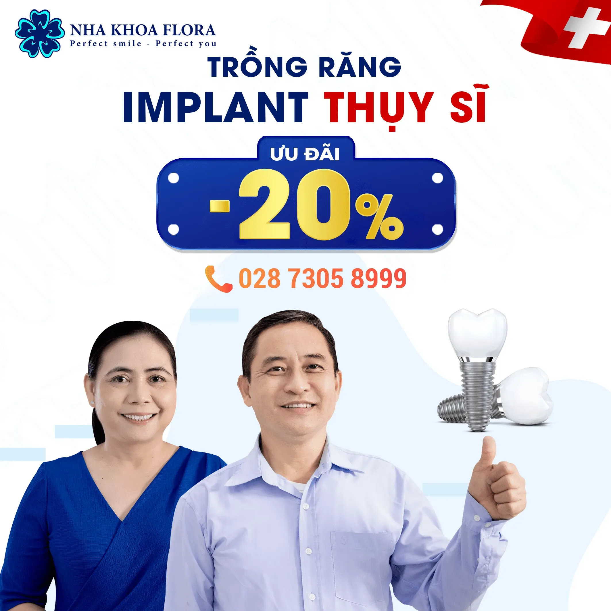 Ưu đãi trồng răng Implantswiss Thụy Sĩ