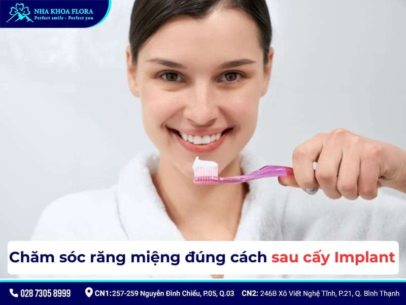 chăm sóc răng sau khi trồng implant