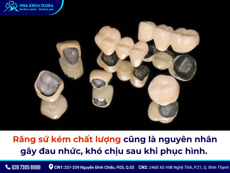 bọc răng sứ bị nhức phải làm sao