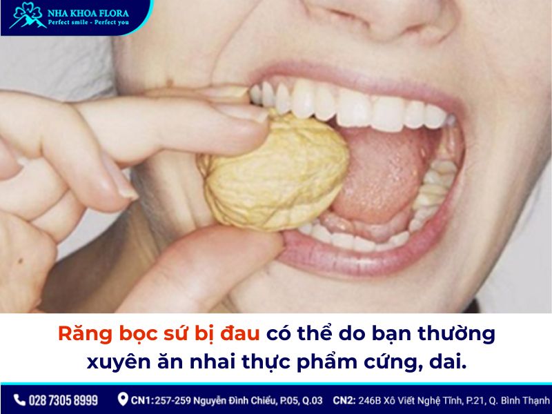 bọc răng sứ bị nhức phải làm sao
