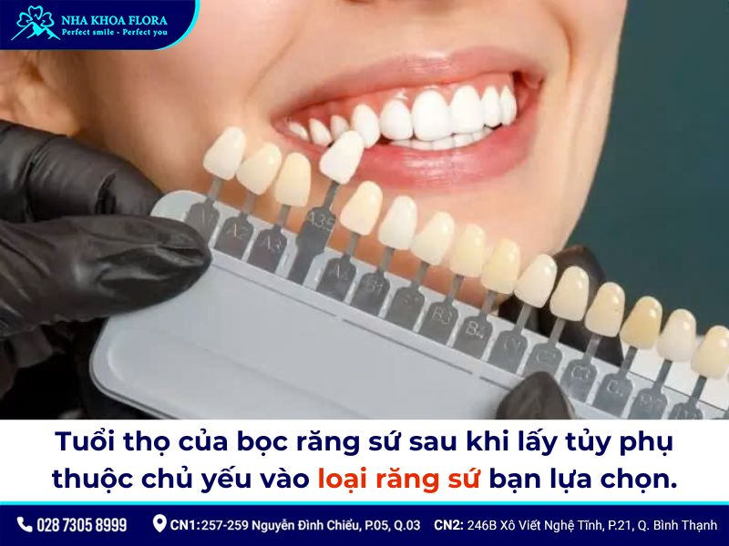 bọc răng sứ có lấy tủy không