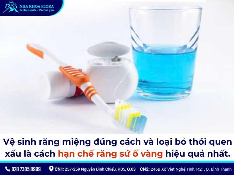 răng sứ có bị ố vàng không