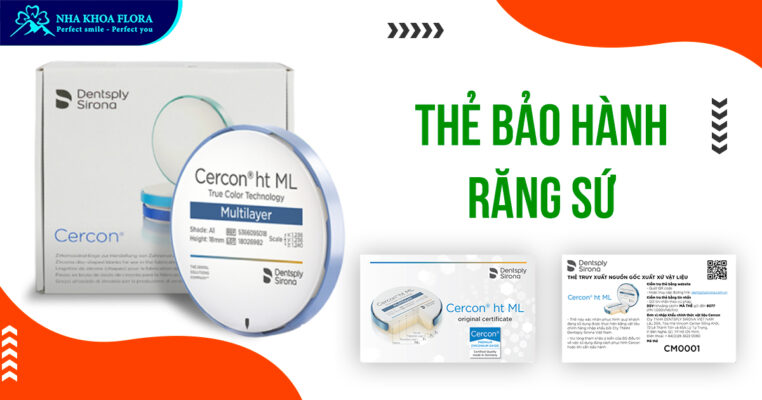 Thẻ bảo hành răng sứ