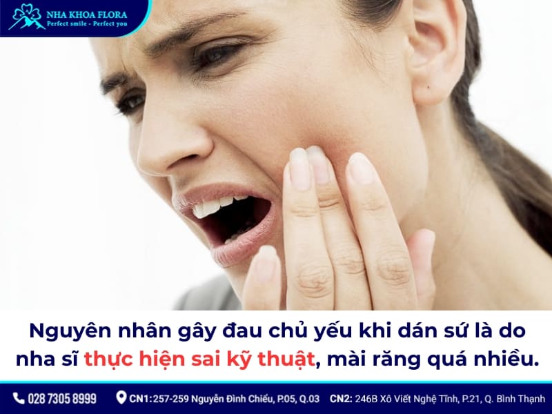 dán răng sứ có đau không