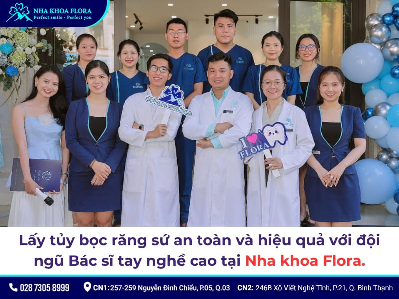 lấy tủy bọc răng sứ giá bao nhiêu