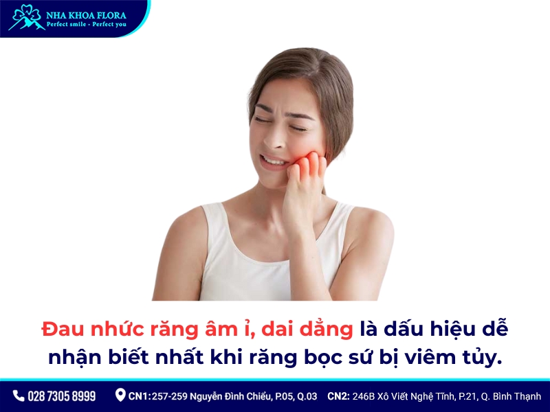răng bọc sứ bị viêm tủy